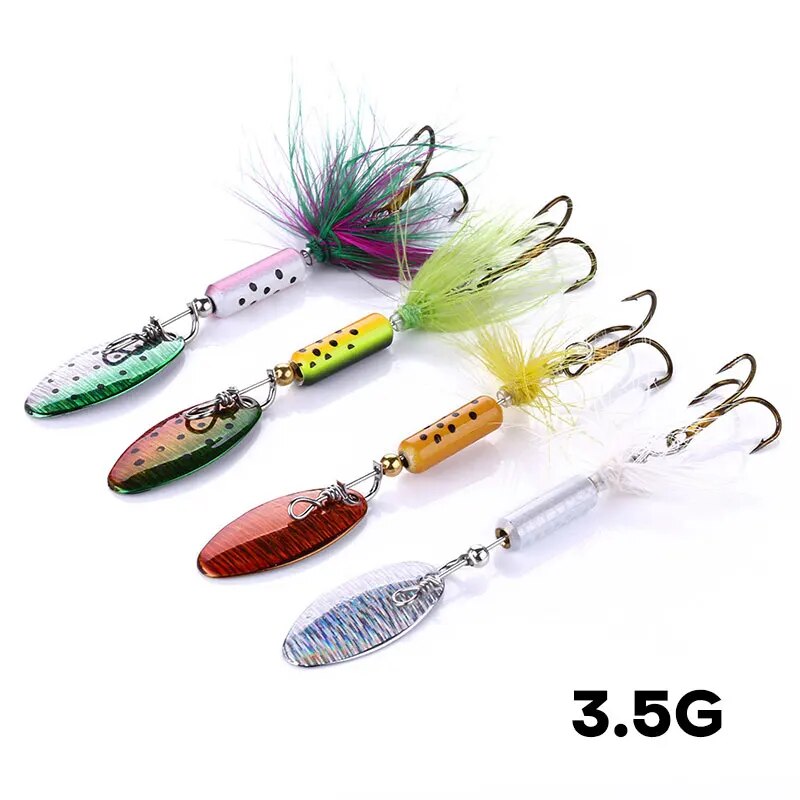 Fishing Hook Offset - Metal VIB Lures 1PCS 3.5g Feather