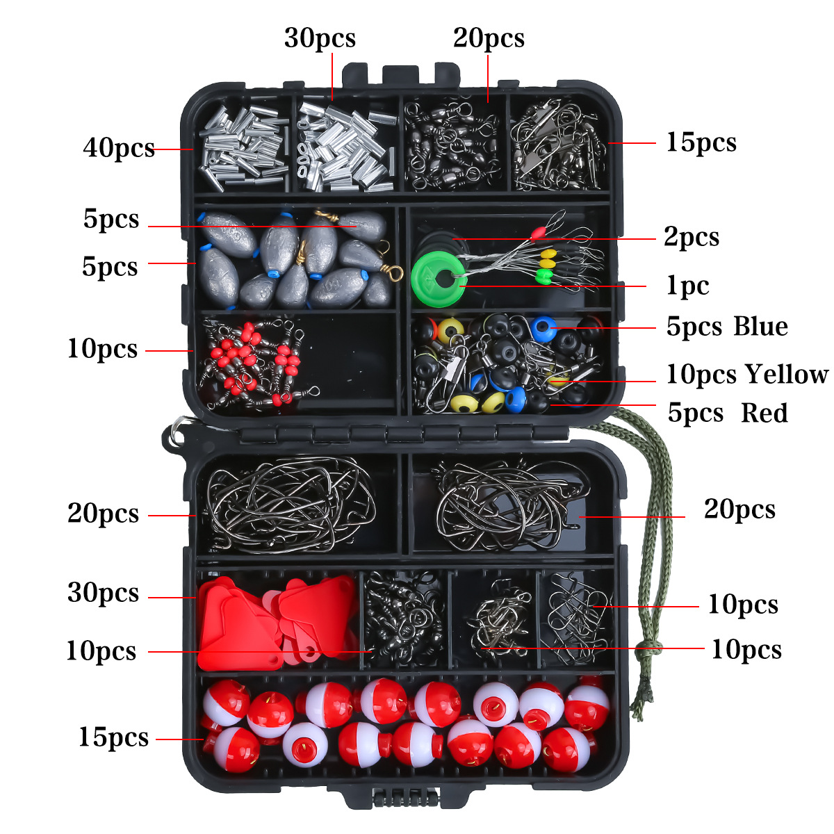 263Pcs Fishing Accessories Kit - đánh giá và giá Fishing Hook Box