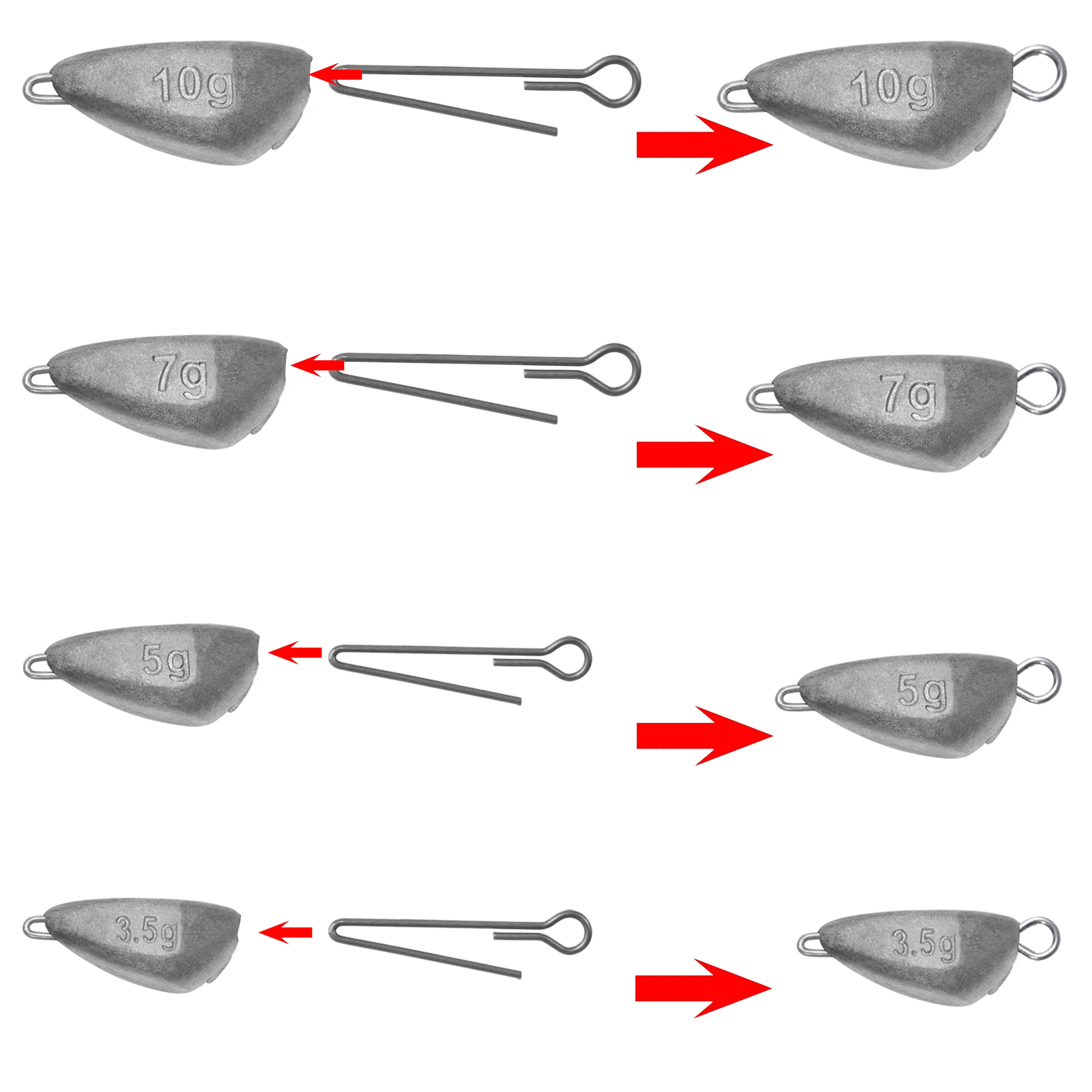 SAMOLLA 5pcs Jig Head Fishing  - đánh giá và giá Fishing Hook Jig