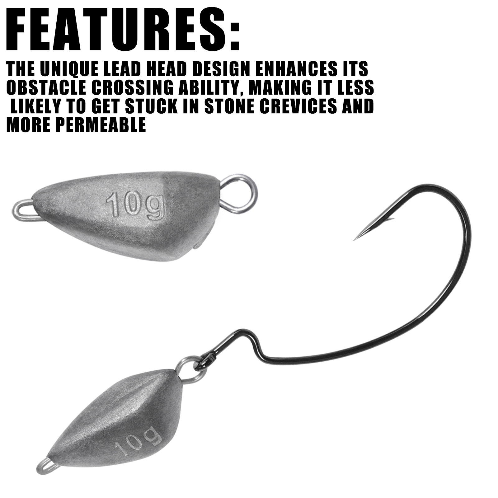 SAMOLLA 5pcs Jig Head Fishing  - đánh giá và giá Fishing Hook Jig