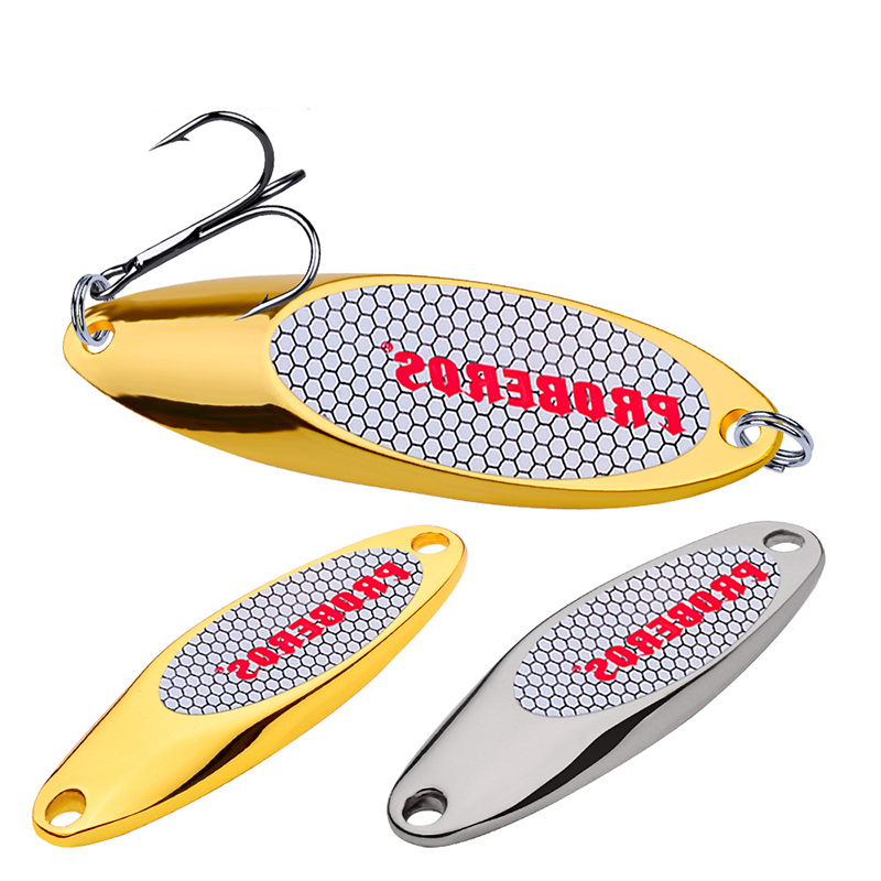 Metal Fishing Spoon Lure 3g-60 - đánh giá và giá Fishing Hook Treble